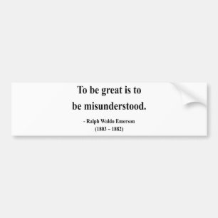 Emerson Quote 11a Bumper Sticker