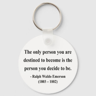 Emerson Quote 1a Key Ring