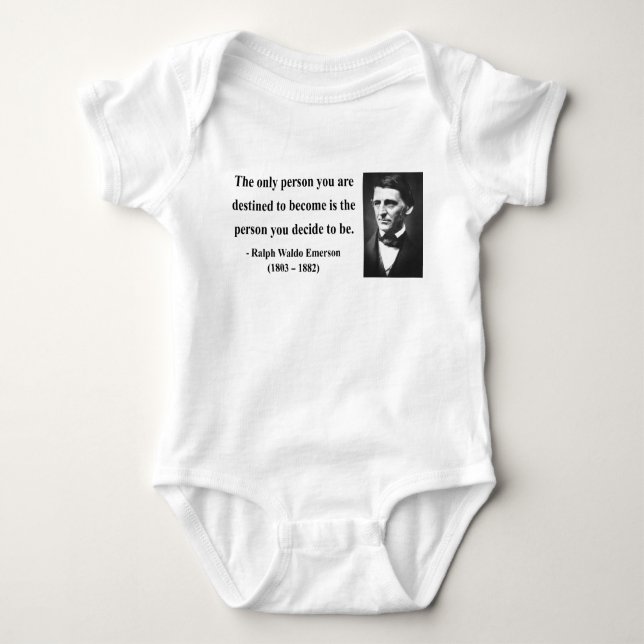 Emerson Quote 1b Baby Bodysuit (Front)