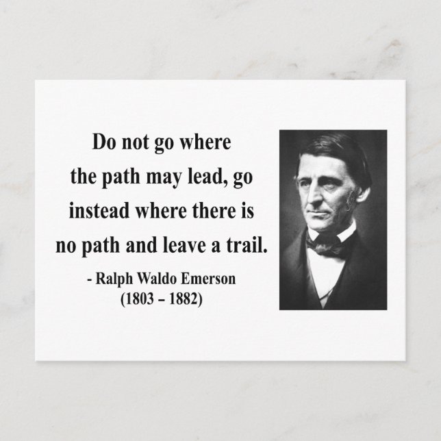 Emerson Quote 3b Postcard (Front)