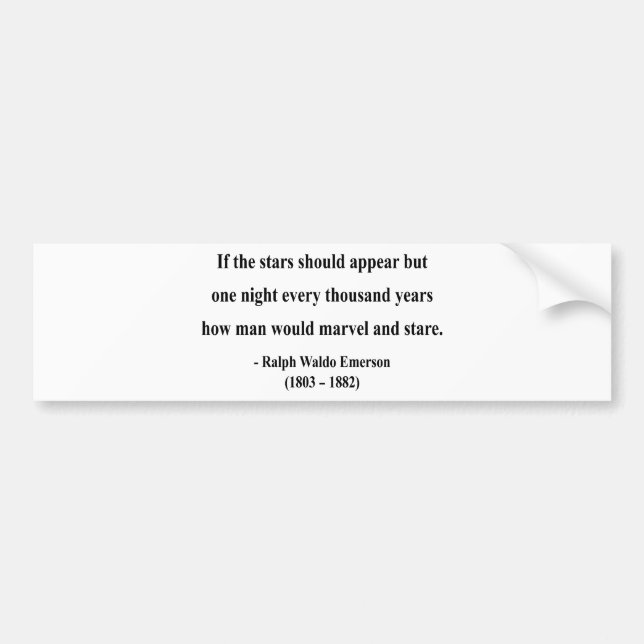 Emerson Quote 7a Bumper Sticker (Front)
