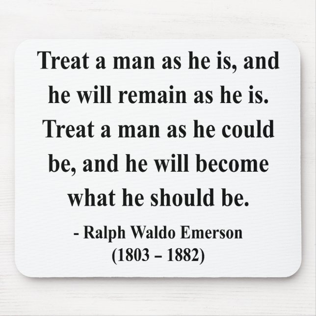 Emerson Quote 9a Mouse Mat (Front)