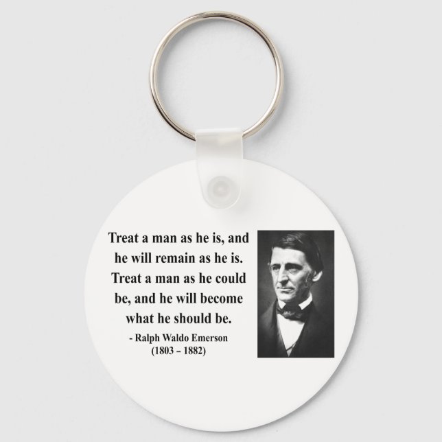 Emerson Quote 9b Key Ring (Front)