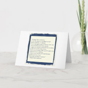 Emerson Quote Card