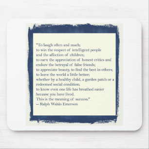Emerson Quote Mouse Mat