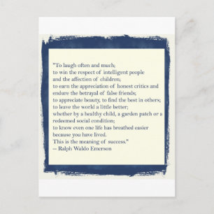 Emerson Quote Postcard