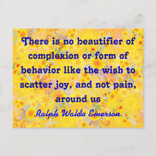 Emerson quote postcard
