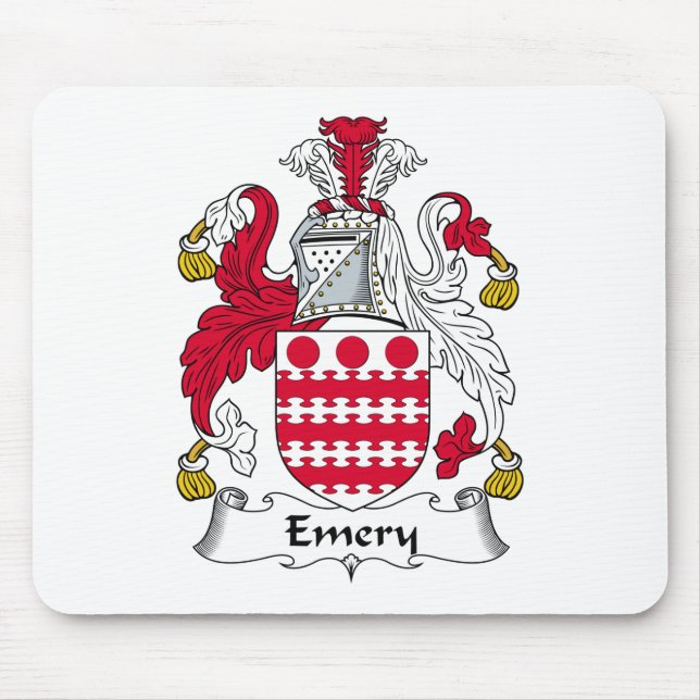 Emery Family Crest Mouse Mat (Front)