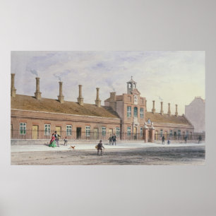 Emery Hills Alms Houses in Rochester Row, 1850 Poster
