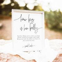 EMERY How Big Is Her Belly Baby Shower Game