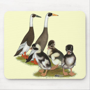Emery Penciled Runner Duck Family Mouse Mat