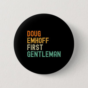 Emhoff As First Gentleman Kamala Harris Husband 6 Cm Round Badge