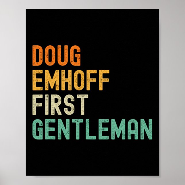 Emhoff As First Gentleman Kamala Harris Husband  Poster (Front)