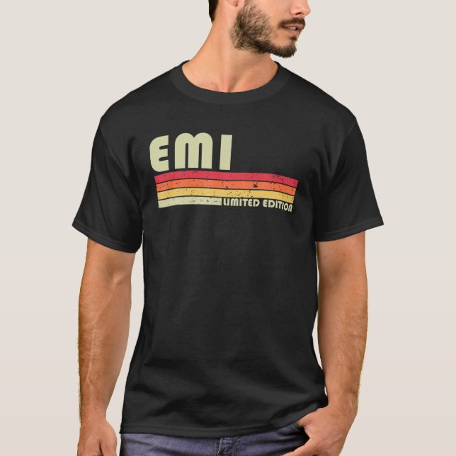 Emi Retro Vintage Japanese name T Shirt (Front)