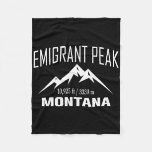 Emigrant Peak Montana Climbing Summit Club Outdoor Fleece Blanket