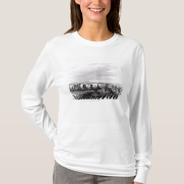 Emigrants attacked by the Comanches T-Shirt (Front)