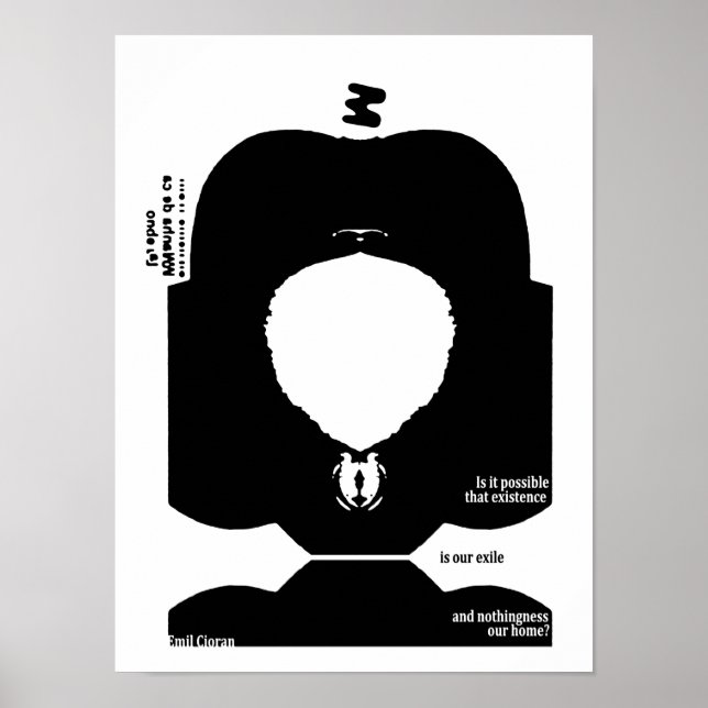 Emil Cioran Quote Poster (Front)