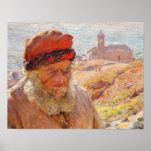Emile Claus - Ampelio, Old Fisherman of Bordighera Poster