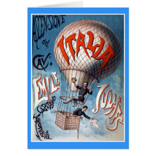Emile Julhes Balloonist Vintage Illustration