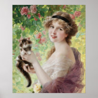 Emile Vernon Precious Kitten Poster