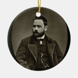 Emile Zola (1840-1902) from 'Galerie Contemporaine Ceramic Tree Decoration