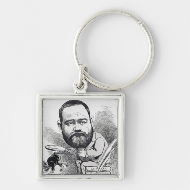 Emile Zola as a naturalist, from 'L'Eclipse' Key Ring (Front)