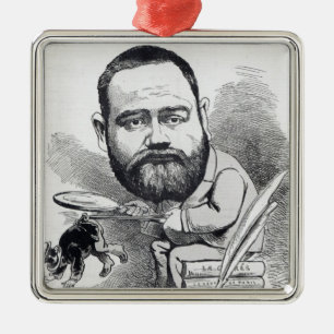 Emile Zola as a naturalist, from 'L'Eclipse' Metal Tree Decoration