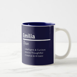 Emilia Girl Personalized Name Meaning Mug