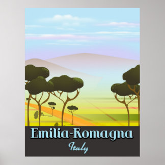 Emilia-Romagna Italy travel poster