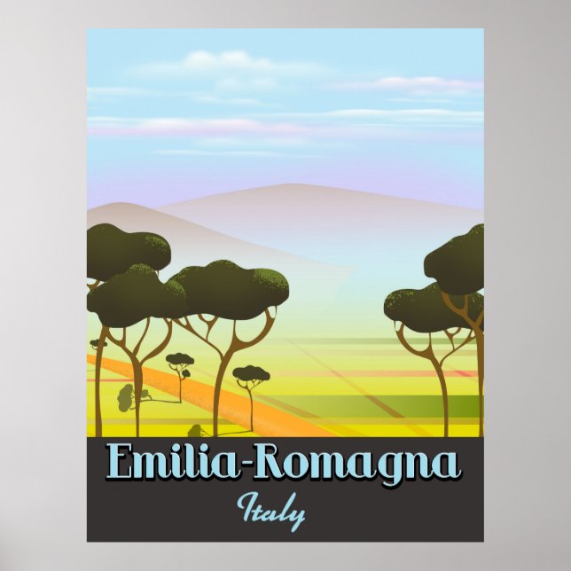 Emilia-Romagna Italy travel poster (Front)