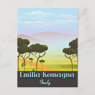 Emilia-Romagna Italy travel poster Postcard