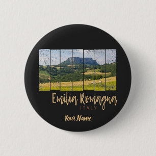 Emilia-Romagna Landscape Italy Vintage Souvenir 6 Cm Round Badge