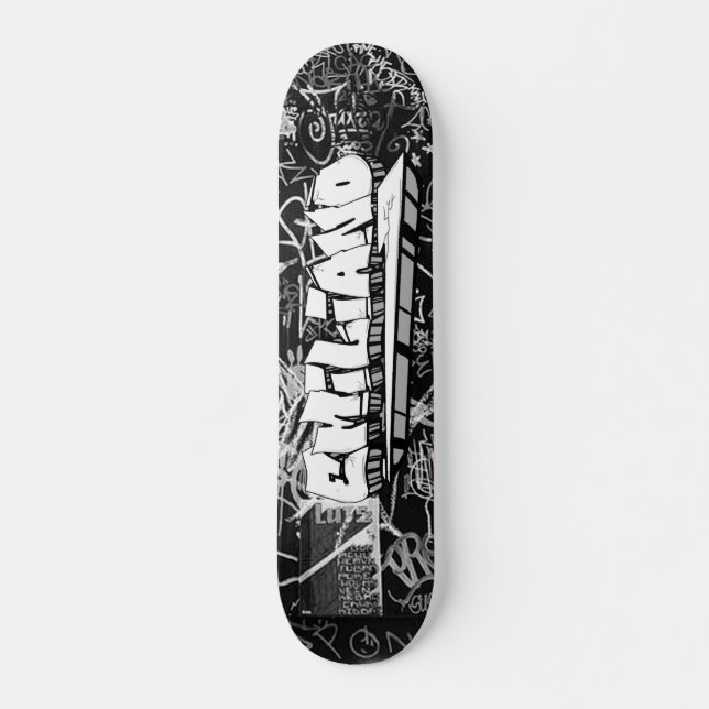 Emiliano Graffiti Custom Personalised Skateboard (Front)