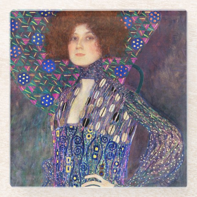 Emilie Floege Glass Coaster (Front)