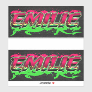 Emilie Vorname Name Graffiti Aufkleber Sticker