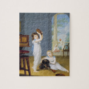 Emily and George Mason, c.1794-95 (oil on canvas) Jigsaw Puzzle
