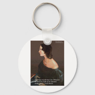 Emily Bronte "Souls Same" Love Quote Gifts & Cards Key Ring