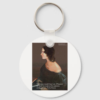 Emily Bronte "Souls Same" Love Quote Gifts & Cards Key Ring