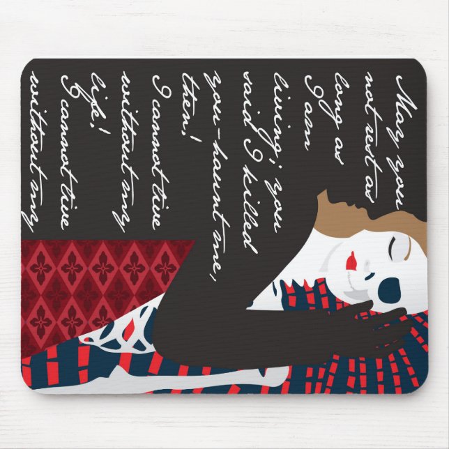Emily Bronte / Wuthering Height gift design with q Mouse Mat (Front)