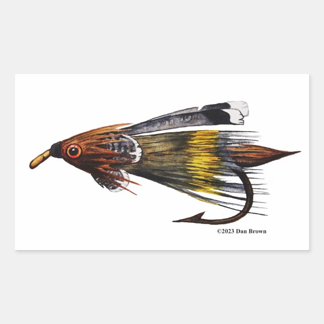 Emily Carr Fly;  Rectangular Sticker (Front)