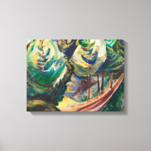 Emily Carr Path Among Pines Canadian Landscape Canvas Print