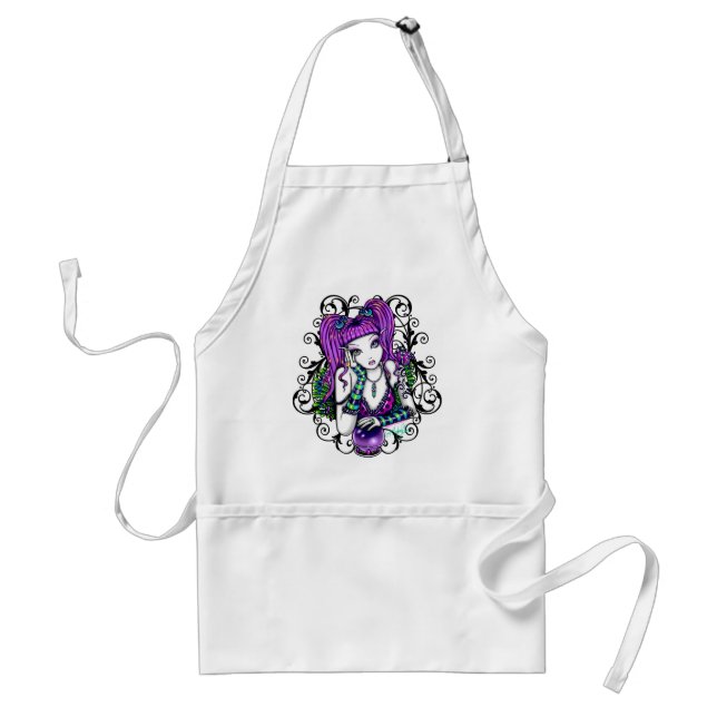 "Emily" Celestial Rainbow Crystal Ball Faery Apron (Front)