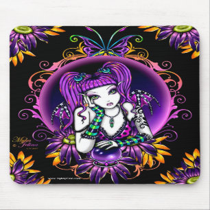 Emily Crystal Ball Flower Rainbow Fairy Mousepad
