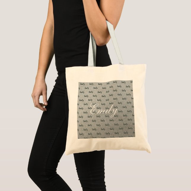 Emily custom tote cloth canvas grocery bag (Front (Product))