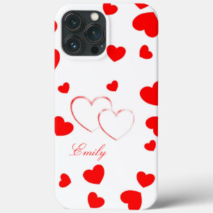 Emily - Cute Hearts - beautiful cute iPhone cover
