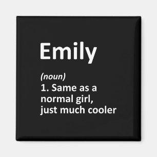 Emily Definition Personalised Name Funny Birthday  Magnet