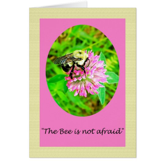 Emily Dickinson Bee Nature Poem Greeting Card