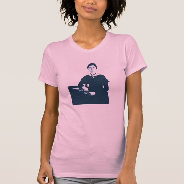 Emily Dickinson Blue Photo Shirt (Front)