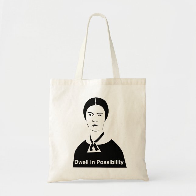 Emily Dickinson Dwell in Possibility Tote Bag (Front)