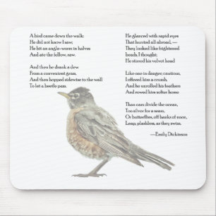 Emily Dickinson In the Garden Poem Mouse Pad